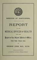 view [Report 1915] / Medical Officer of Health, Hartlepool Borough.