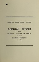 view [Report 1934] / Medical Officer of Health, Haslemere U.D.C.