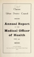view [Report 1920] / Medical Officer of Health, Great Clacton U.D.C..