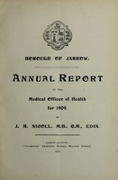 view [Report 1909] / Medical Officer of Health, Jarrow Borough.