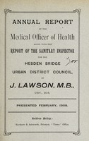 view [Report 1907] / Medical Officer of Health, Hebden Bridge U.D.C.