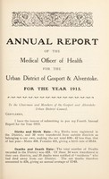 view [Report 1913] / Medical Officer of Health, Gosport & Alverstoke U.D.C.