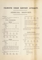 view [Report 1909] / Medical Officer of Health, Falmouth U.D.C. / Borough.