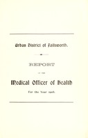 view [Report 1908] / Medical Officer of Health, Failsworth U.D.C.