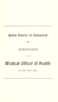 view [Report 1910] / Medical Officer of Health, Failsworth U.D.C.