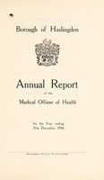 view [Report 1936] / Medical Officer of Health, Haslingden Borough.