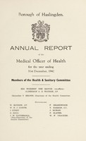 view [Report 1942] / Medical Officer of Health, Haslingden Borough.