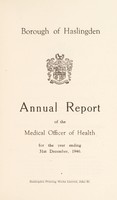 view [Report 1946] / Medical Officer of Health, Haslingden Borough.