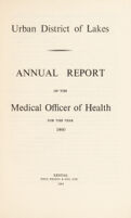 view [Report 1960] / Medical Officer of Health, Lakes U.D.C.