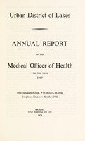 view [Report 1969] / Medical Officer of Health, Lakes U.D.C.