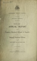 view [Report 1931] / School Medical Officer of Health, Lancashire County Council.