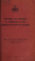 view [Report 1927] / TB Officer, Lancashire County Council.