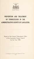 view [Report 1930] / TB Officer, Lancashire County Council.