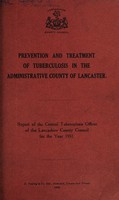 view [Report 1931] / TB Officer, Lancashire County Council.