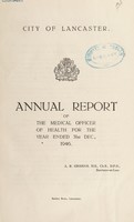 view [Report 1946] / Medical Officer of Health, Lancaster Borough.