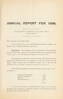 view [Report 1900] / Medical Officer of Health, Lancaster R.D.C.