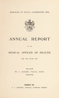 view [Report 1920] / Medical Officer of Health, Royal Leamington Spa Borough.