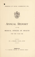 view [Report 1935] / Medical Officer of Health, Royal Leamington Spa Borough.