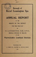 view [Report 1967] / Medical Officer of Health, Royal Leamington Spa Borough.