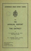 view [Report 1965] / Medical Officer of Health, Leatherhead U.D.C.