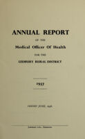 view [Report 1937] / Medical Officer of Health, Ledbury R.D.C.