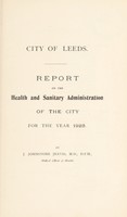 view [Report 1923] / Medical Officer of Health, Leeds City.