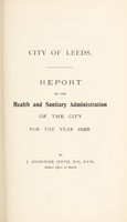 view [Report 1925] / Medical Officer of Health, Leeds City.