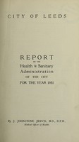 view [Report 1931] / Medical Officer of Health, Leeds City.