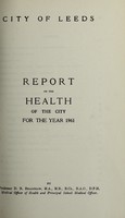 view [Report 1961] / Medical Officer of Health, Leeds City.