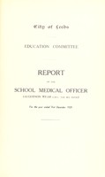 view [Report 1929] / School Medical Officer of Health, Leeds City.