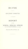 view [Report 1937] / School Medical Officer of Health, Leeds City.