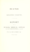 view [Report 1940] / School Medical Officer of Health, Leeds City.