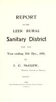 view [Report 1919] / Medical Officer of Health, Leek R.D.C.