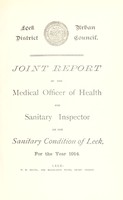 view [Report 1914] / Medical Officer of Health, Leek U.D.C.