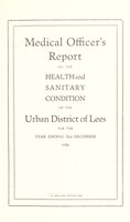 view [Report 1938] / Medical Officer of Health, Lees U.D.C.