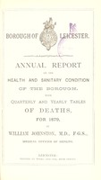 view [Report 1879] / Medical Officer of Health, Leicester Borough.