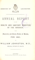 view [Report 1883] / Medical Officer of Health, Leicester Borough.