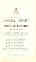 view [Report 1911] / Medical Officer of Health, Leicester Borough.