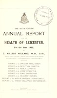 view [Report 1912] / Medical Officer of Health, Leicester Borough.