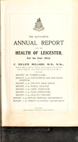 view [Report 1913] / Medical Officer of Health, Leicester Borough.