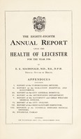 view [Report 1936] / Medical Officer of Health, Leicester Borough.