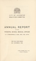 view [Report 1956] / School Medical Officer of Health, Leicester.