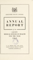 view [Report 1965] / Medical Officer of Health, Leicestershire / County of Leicester County Council.