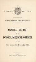 view [Report 1926] / School Medical Officer of Health, Leigh Borough.