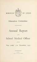 view [Report 1932] / School Medical Officer of Health, Leigh Borough.