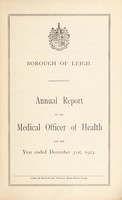 view [Report 1923] / Medical Officer of Health, Leigh Borough.