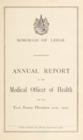 view [Report 1929] / Medical Officer of Health, Leigh Borough.