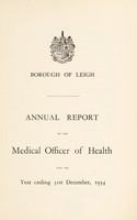 view [Report 1934] / Medical Officer of Health, Leigh Borough.