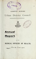 view [Report 1900] / Medical Officer of Health, Leighton Buzzard Local Board / U.D.C.