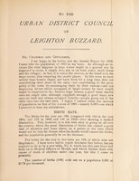 view [Report 1905] / Medical Officer of Health, Leighton Buzzard Local Board / U.D.C.